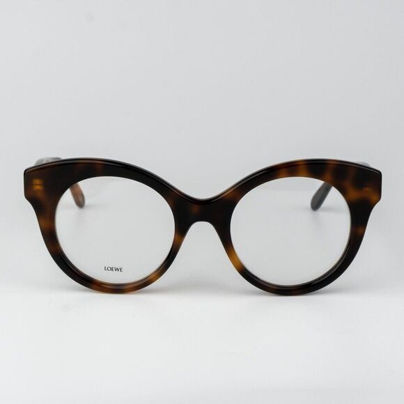 Loewe CURVY Men Eyeglasses Havana Round LW50074I 052 NEW AUTHENTIC